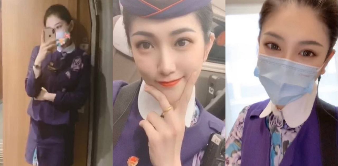 山东淄博高铁乘务员 梁靖 为发泄私欲与陌生人约炮 半路在济南下车直接开房！