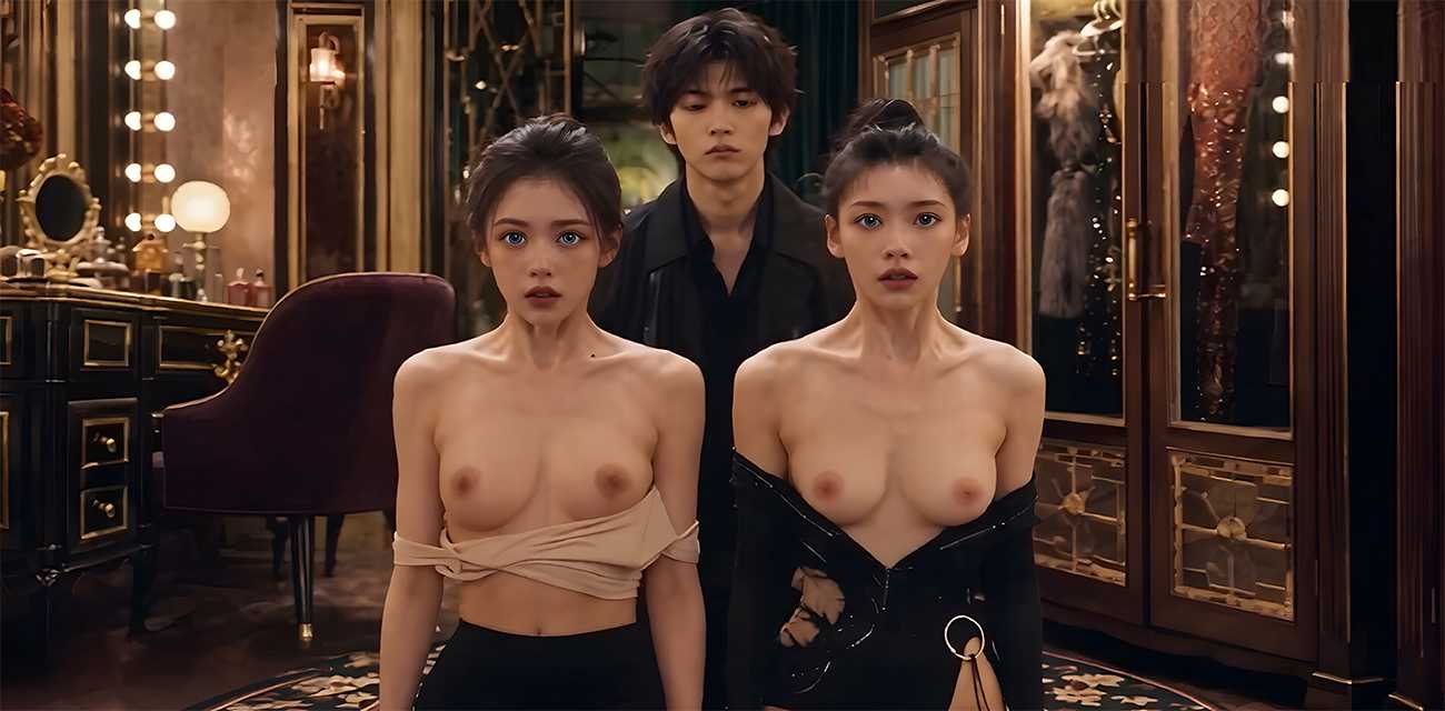 AI成人短剧 芭蕾世家的乱伦晚宴 第1集 男主调教双女 乳夹相连满足性瘾！