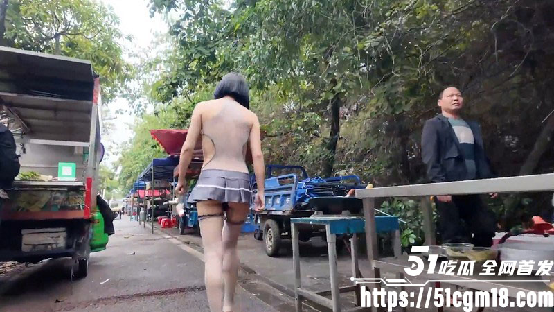 户外露出博主cikaimoon大胆全裸 5