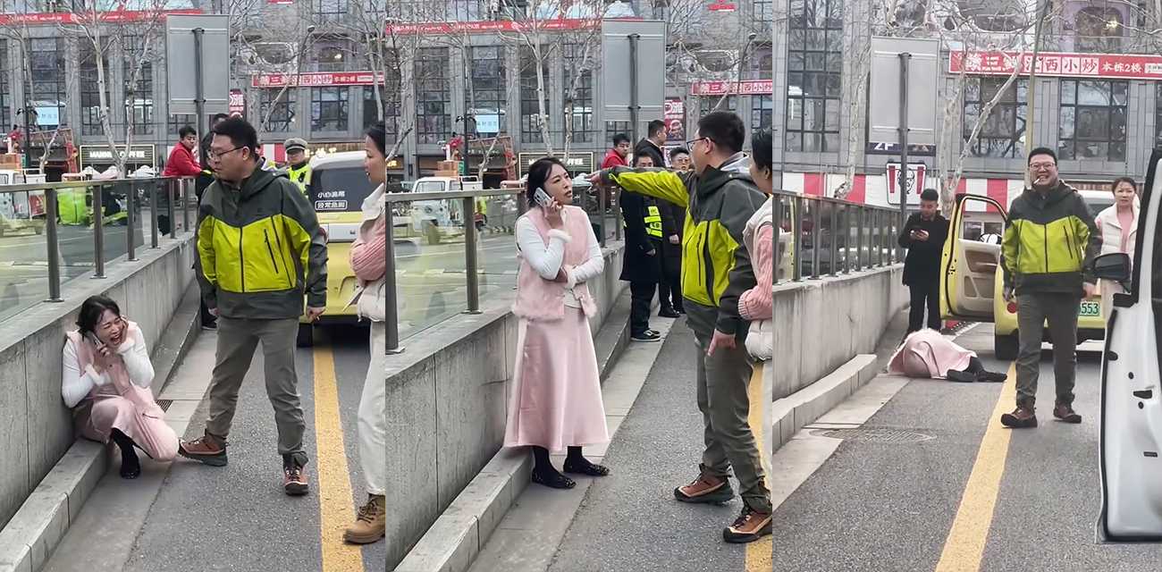 江苏扬州路怒男子一耳光打出三万 开车剐蹭女司机 一言不合就开干 堪称年度最贵教训 现场视频流出！