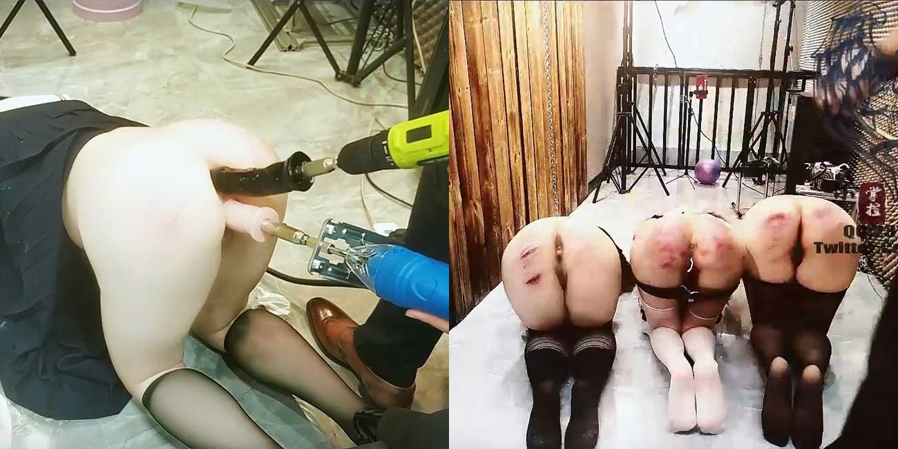 高人气调教大神 沧桑S 重口福利 电钻大马力双插母狗 鞭抽性奴画面淫乱！