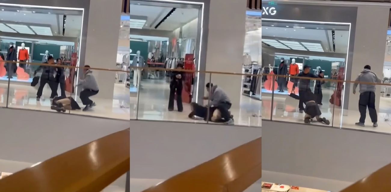 南昌万象城惊魂！男子无故持刀狂砍路人 保安胸口中刀血流成河 商场瞬间变修罗场！