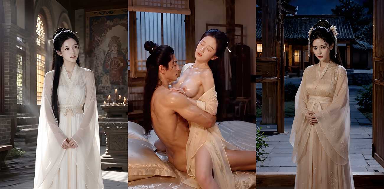 AI成人短剧 龙女奇遇记 5-6集 赵志敬拿尹志平当枪使 设局侵犯小龙女！