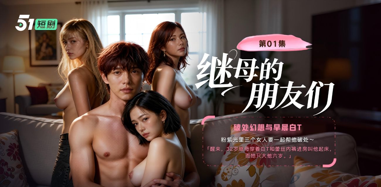 51伦理短剧《继母的朋友们》第一集 纯情处男桃运飞起 看片撸管意外颠覆命运！