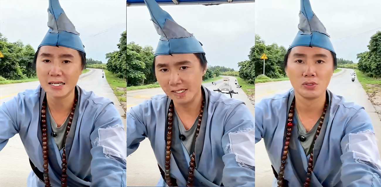 神通尽数失效 湛江网红 济公 户外直播遇车祸 算遍吉凶祸福没算到电动背后偷袭