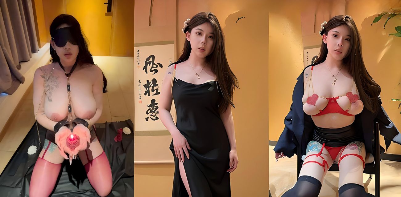 高颜值骚浪贱母狗 深喉吞精滴蜡SM调教 栓狗链跪爬 巨乳狂晃彻底沦肉便器！