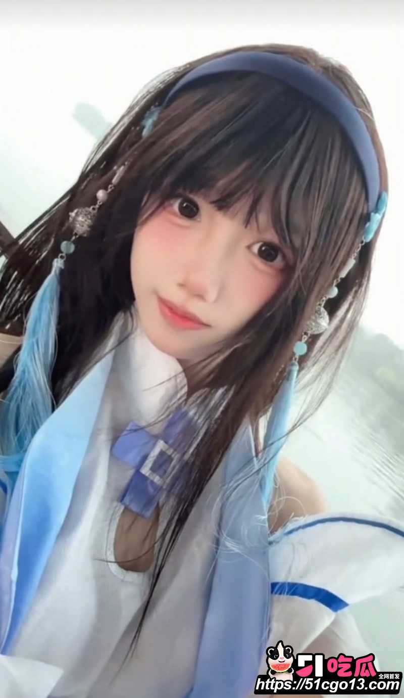 抖音网红别离COS西施点燃二次元圈自慰热潮05