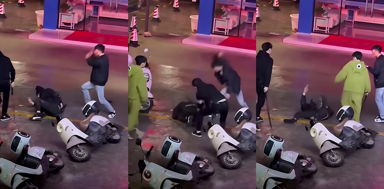 街头群架钢管砸头血流成河 多人对峙情绪失控冲突升级 现场画面触目惊心！
