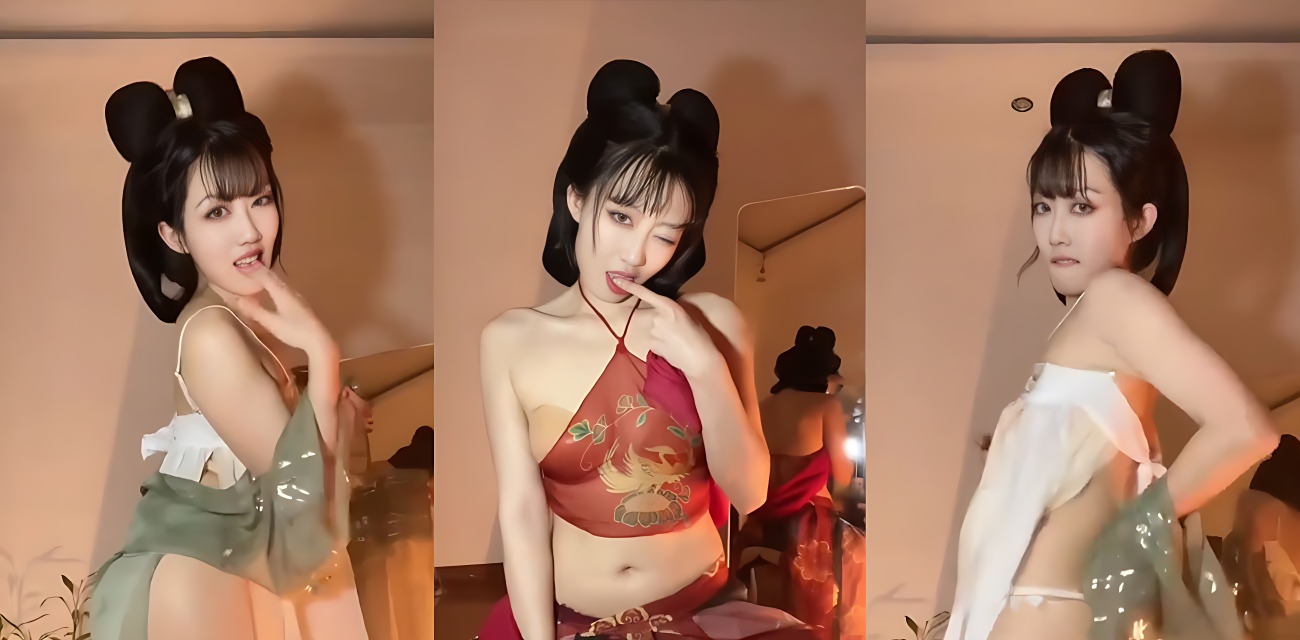 快手舞蹈老师 紫月很会跳 私密定制流出 古风露毛骚舞极致妖娆 扭腰摆臀春光乍泄！