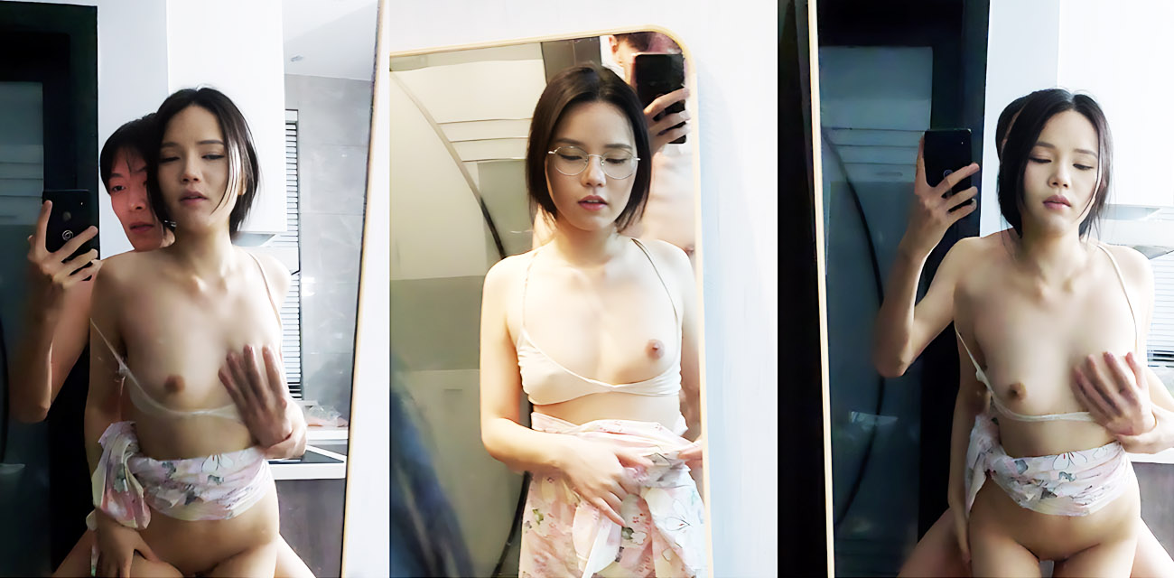 长沙高颜小妈感眼镜婊 张忠艳 居家和男友性爱自拍视频 无毛粉穴白皙水嫩 对镜后入猛操浪叫连连 太诱人了！