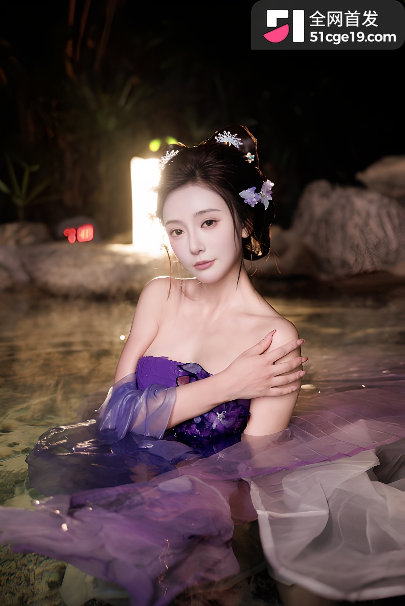 巨乳模特 王馨瑶 贵妃醉酒写真 3
