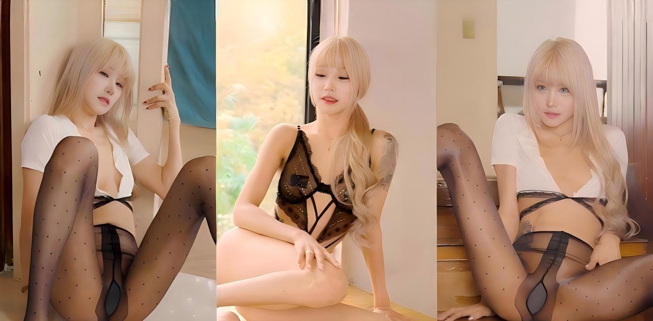 韩国极品女团成员 Taeri泰利 超透黑丝大尺度写真 肌肤雪白美腿大开 搔首弄姿诱惑爆表！