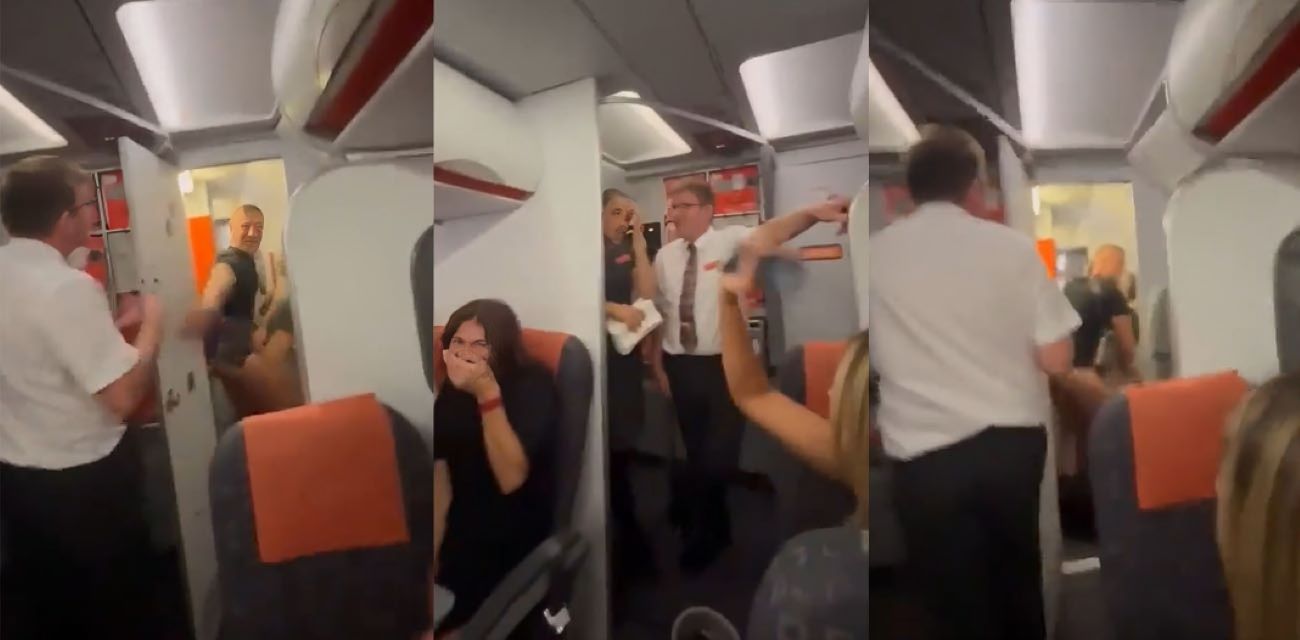 英国易捷航空情侣高空做爱事件 英国情侣厕所激战被空乘开门曝光 全机乘客欢呼加油打气 简直太开放了！
