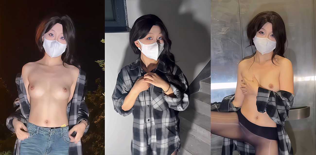 情侣博主 珊迪 户外调教福利 楼梯间露出跪舔口交 公厕野战黑丝白虎穴