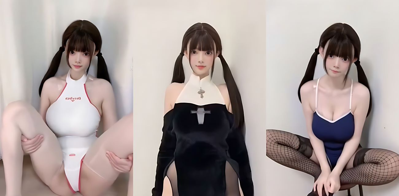 抖音双马尾主播 泡芙 门槛自慰福利流出 黑丝情趣装轮番展示身材 粉嫩小穴被手指道具抽插 淫水喷射！
