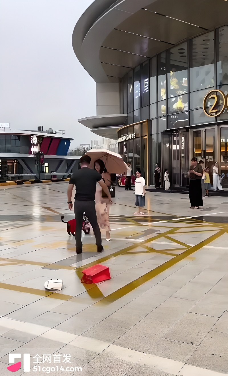 吾悦广场门口夫妻当街爆吵 4