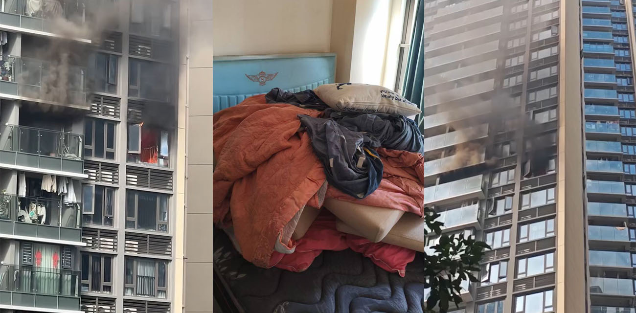 广东珠海香洲区绿景玺悦湾小区 业主酒后纵火在业主群直播预告 提醒大家撤离吓坏全楼 聊天记录现场视频流出！