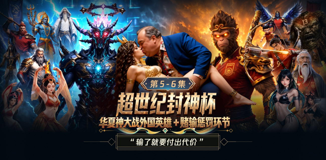 成人AI漫剧《超世纪封神杯》神明与超级英雄赛场上跨国对决 5～6集火热更新中