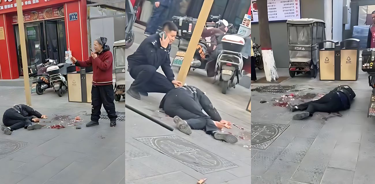 银川新华街朝阳巷命案！水果店为十几块税钱争吵一天 店主怒捅顾客当场死亡血流一地 事后主动自首！