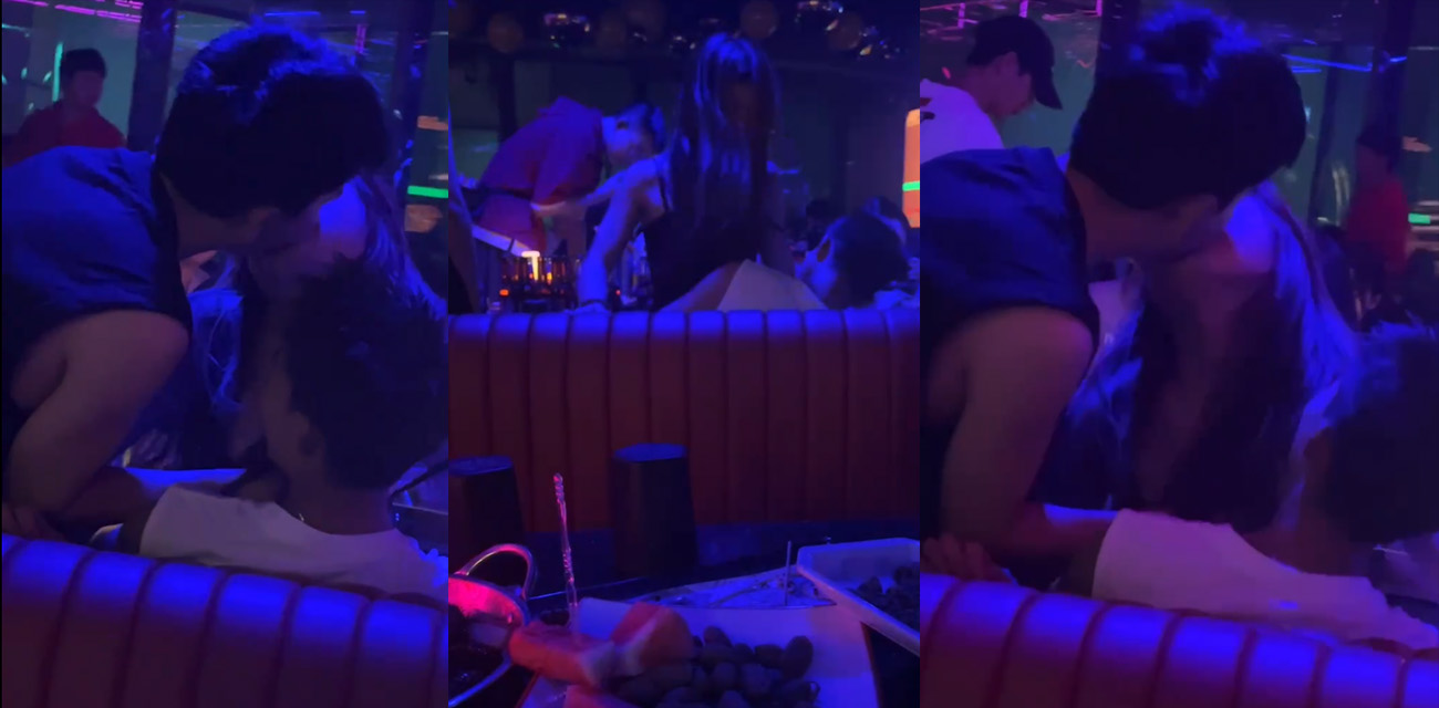 成都辰色酒吧大瓜 两男一女卡座上演3P活春宫 亲边摸边啪啪 现场视频全网疯传