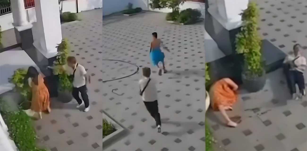 柬埔寨稻农 枪杀前女友和警察情夫 随后自杀身亡 三条人命瞬间归西 现场血流一地 感情债真不是闹着玩的！