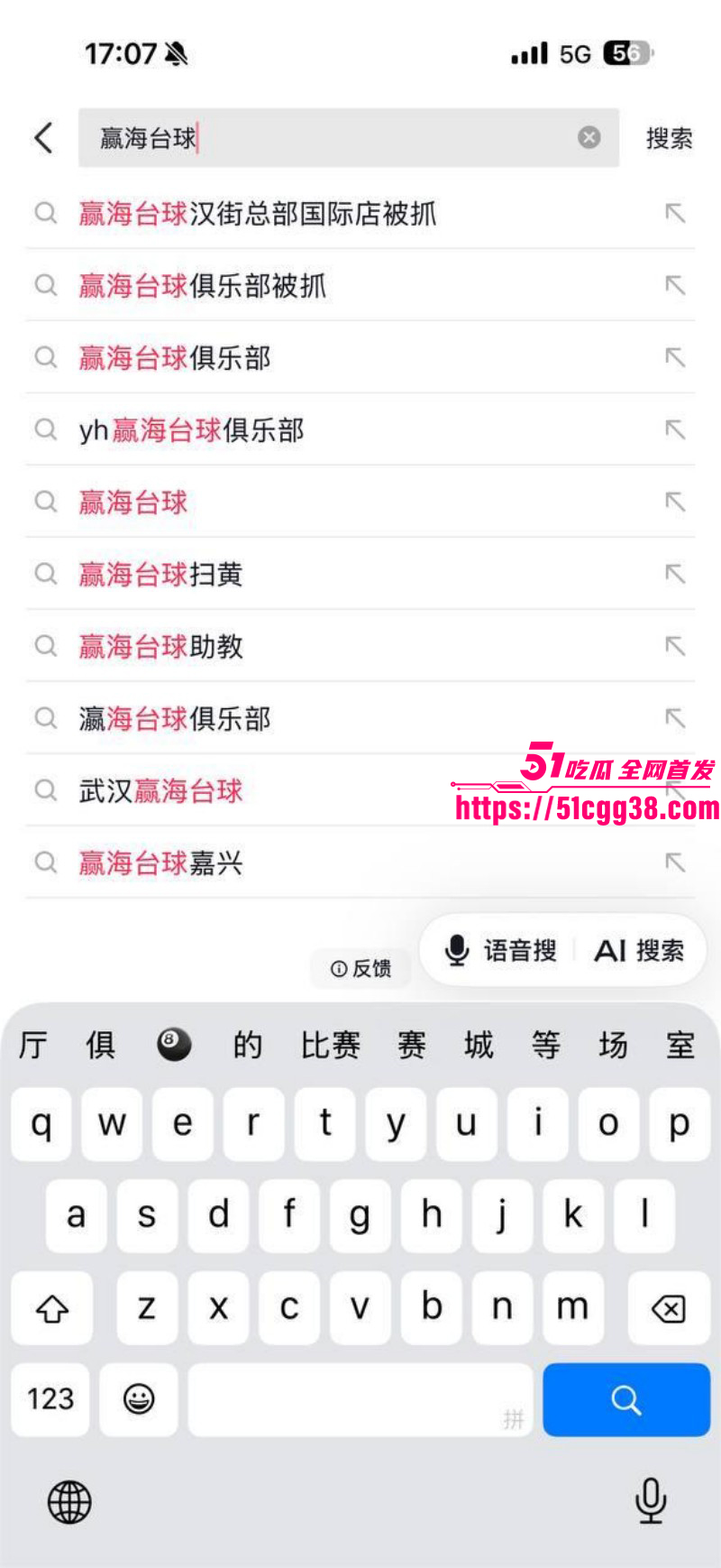 湖北武汉赢海台球扫黄事件01