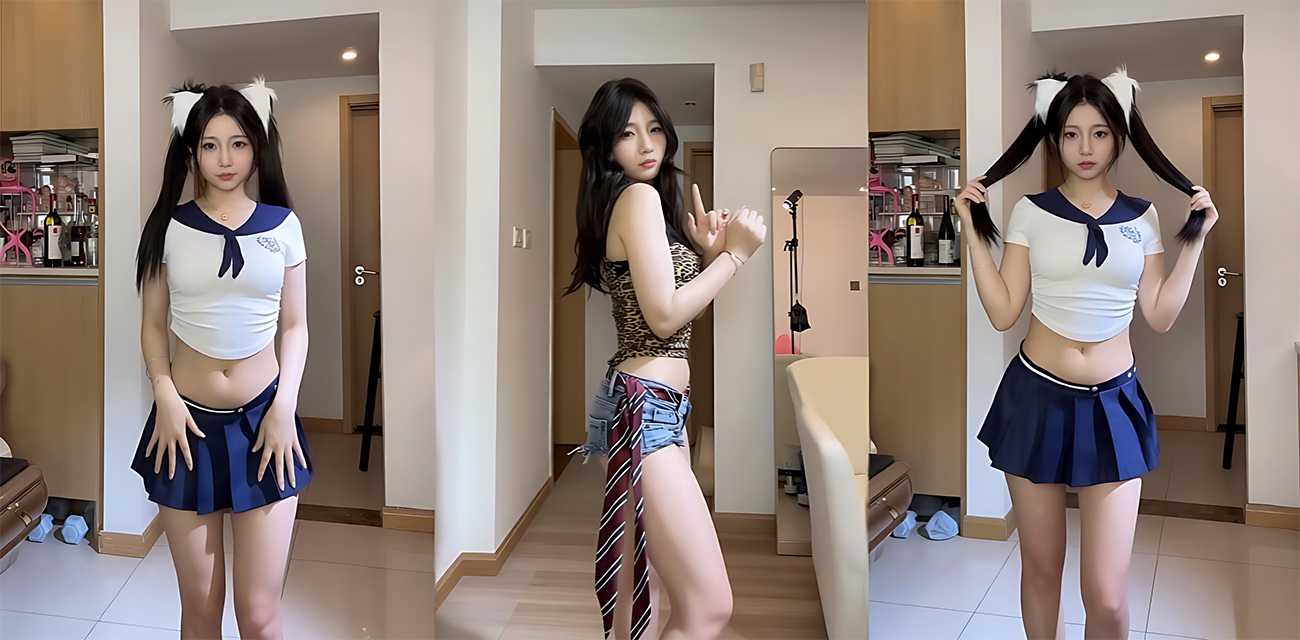 快手网红 小张女士 付费福利 多套制服激情骚舞 特写自慰肥鲍画面淫艳夺目！