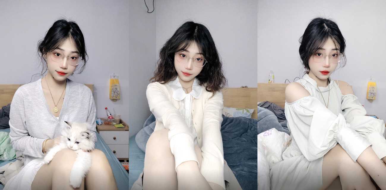抖音网红 小L锦鲤附体 付费福利 眼镜婊自慰反差至极 脸穴同框特写喷水