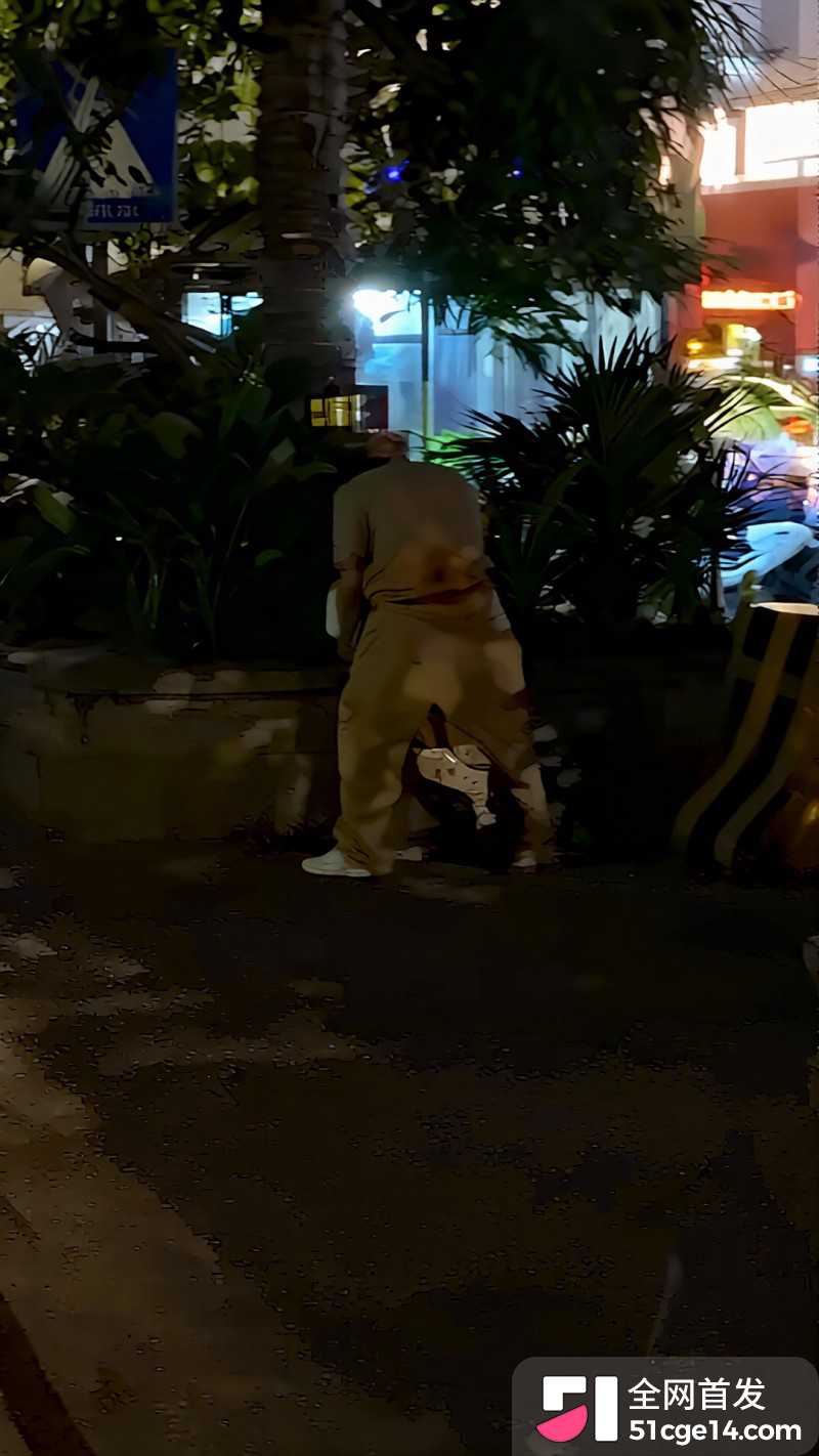 广东惠州水东街深夜野战视频04