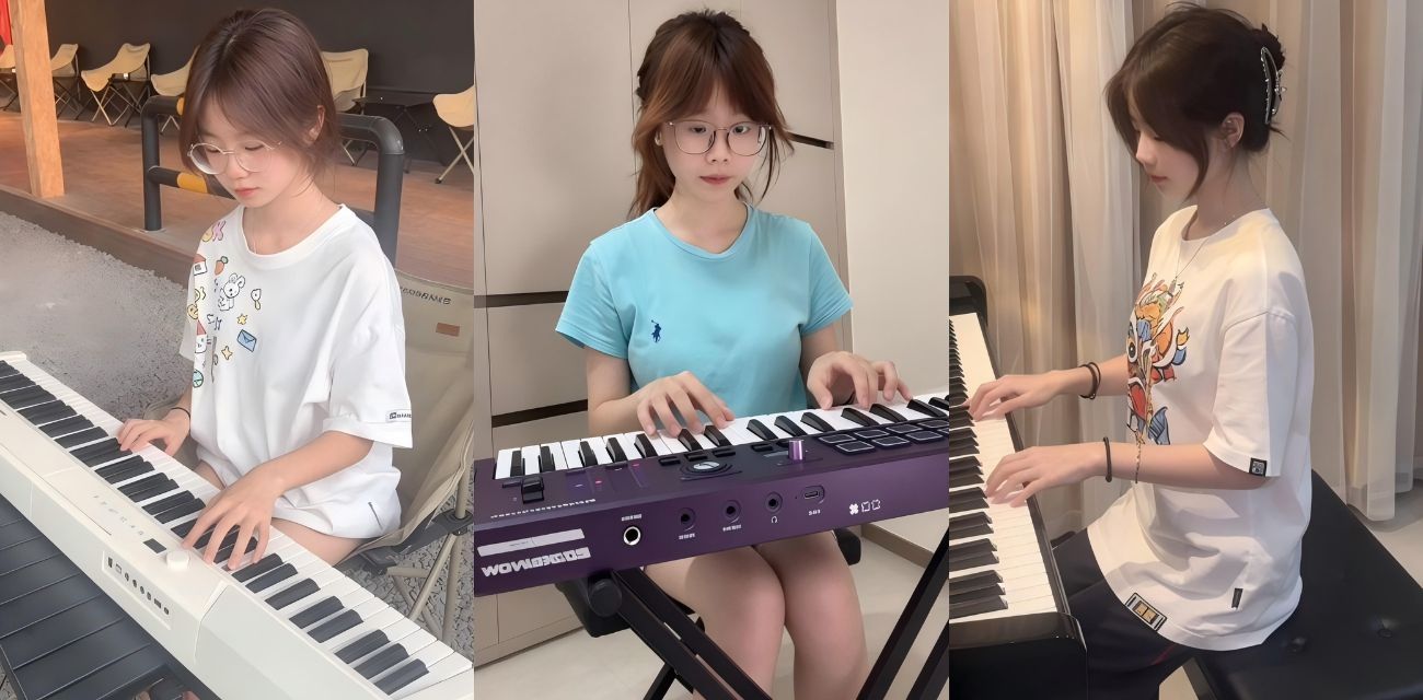 抖音博主 困在模糊雨天 32秒弹钢琴视频 全裸演奏进击的巨人 至此已成艺术！