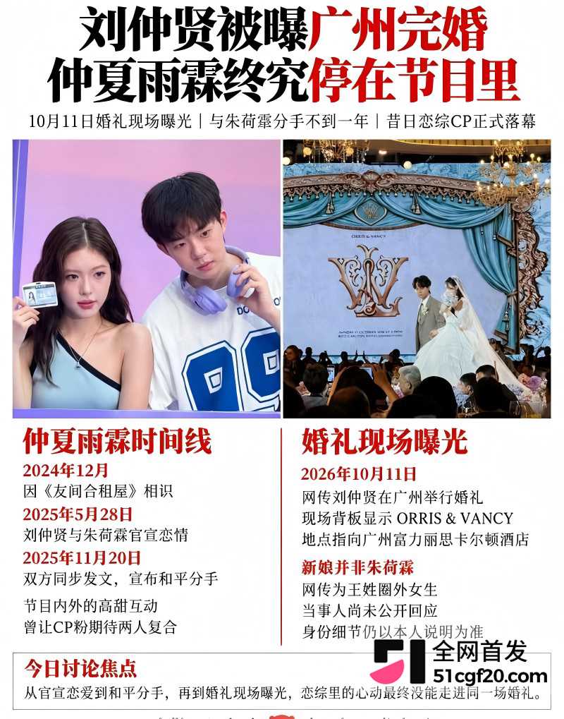 抖音网红Pa9amas刘仲贤闪婚王元君12
