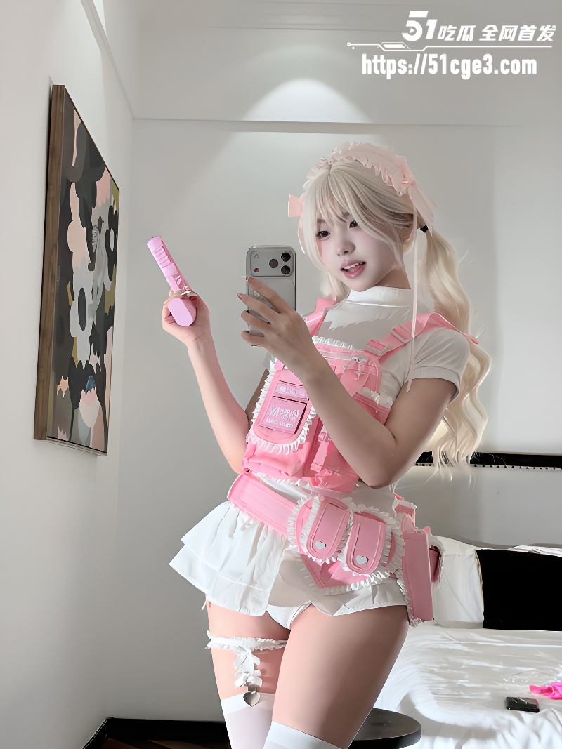 福利姬 真宝 COS 白丝战术猫 极品萝莉诱人写真1
